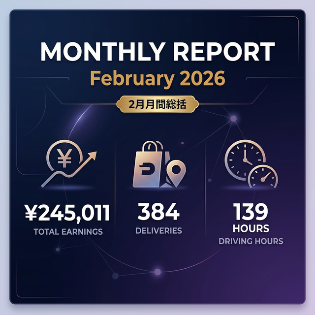 2026年2月 Uber配達 月間総括レポート